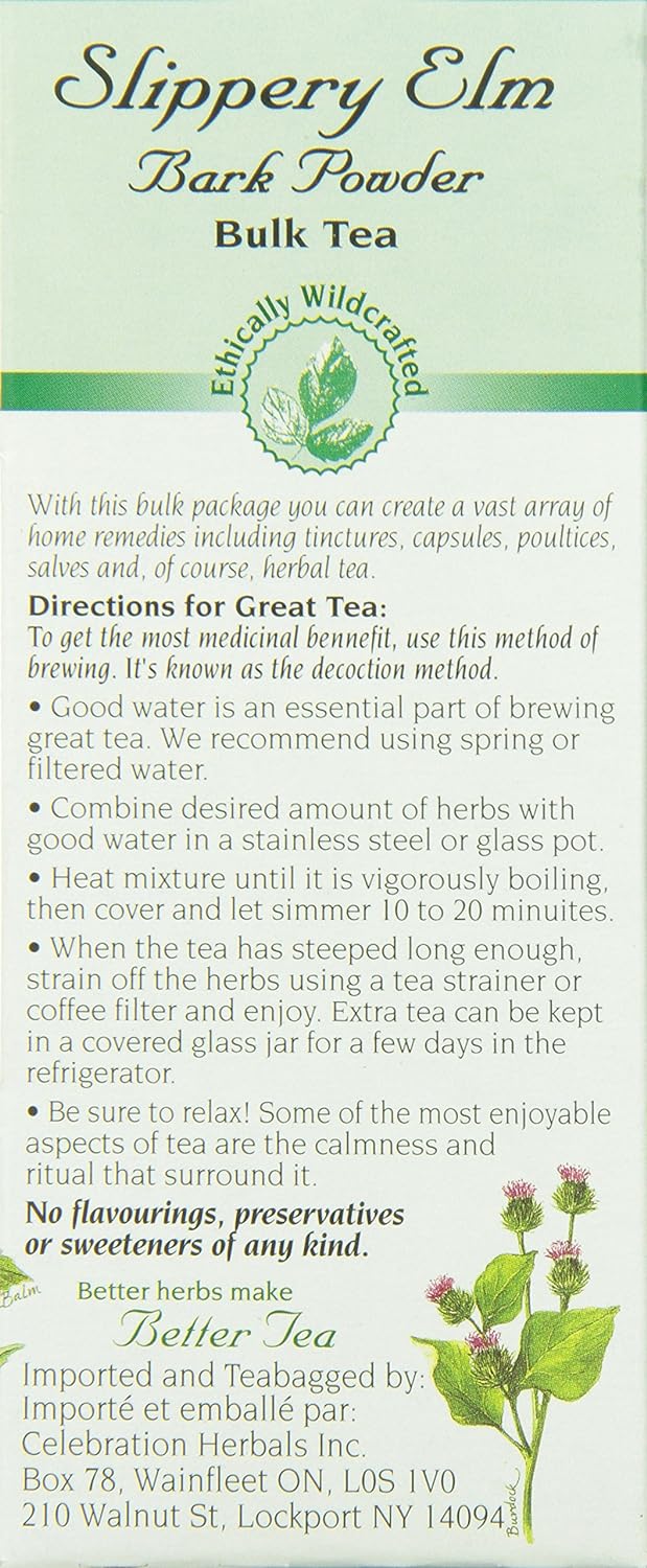 CELEBRATION HERBALS Slippery Elm Bark Pwd Wc 65 gm, 2.29 ounce