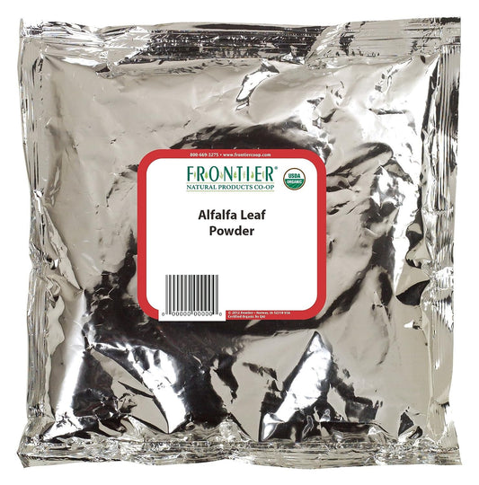 Frontier Alfalfa Leaf Powder Certified Organic Bag