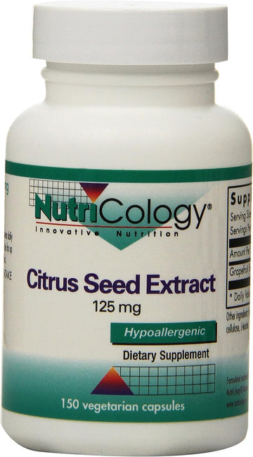 Nutricology Citrus Seed Extract Vegicaps, 150-Count