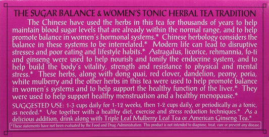 Triple Leaf Teas - Sugar Balance & Women's Tonic Tea, 20 bag