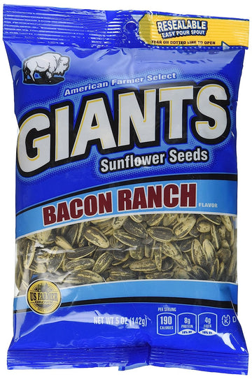 Bacon Ranch Flavored GIANTS Sunflower Seeds bags