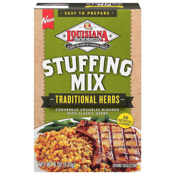 Louisiana Fish Fry - Stuffing Mix - Traditional Herbs - Cornbread Crum8.47 Ounces