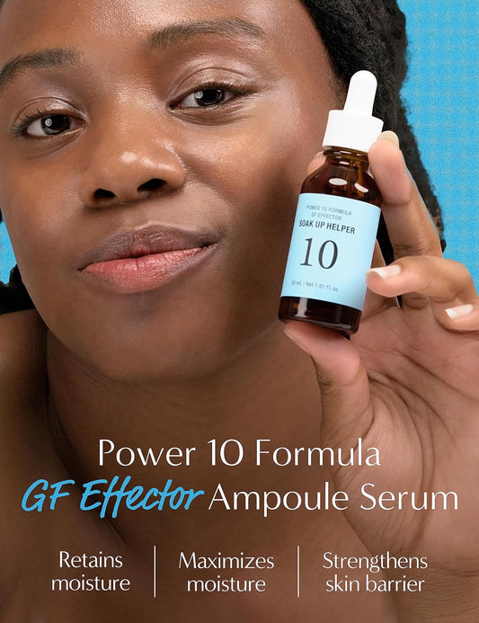 It'S SKIN Power 10 Formula GF Effector Ampoule Serum 30 (1.01  ) - Hydrating Face Serum with Gino Leaf Water and Hyaluronic Acid - Strengthen Moisture Barrier and Hydrate Dry & aky Skin