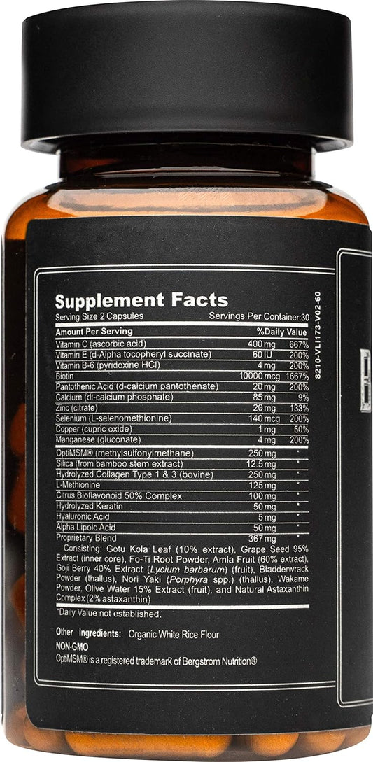 Live Bearded: Beard Boost - Beard Hair Growth Multivitamins With Bioti