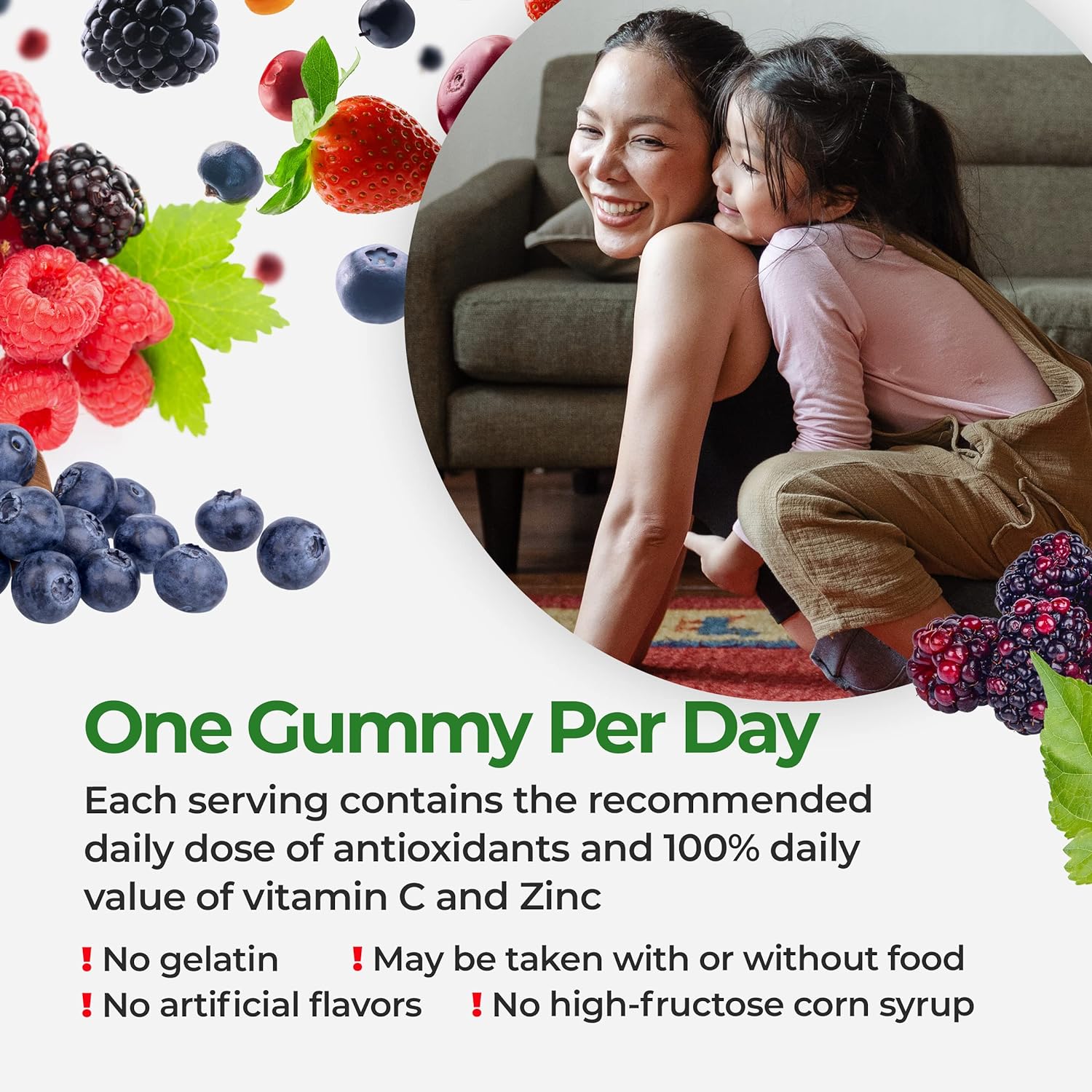 FeelGood Superfoods Super Berry Multivitamin Supplements, Acai, Amla, 