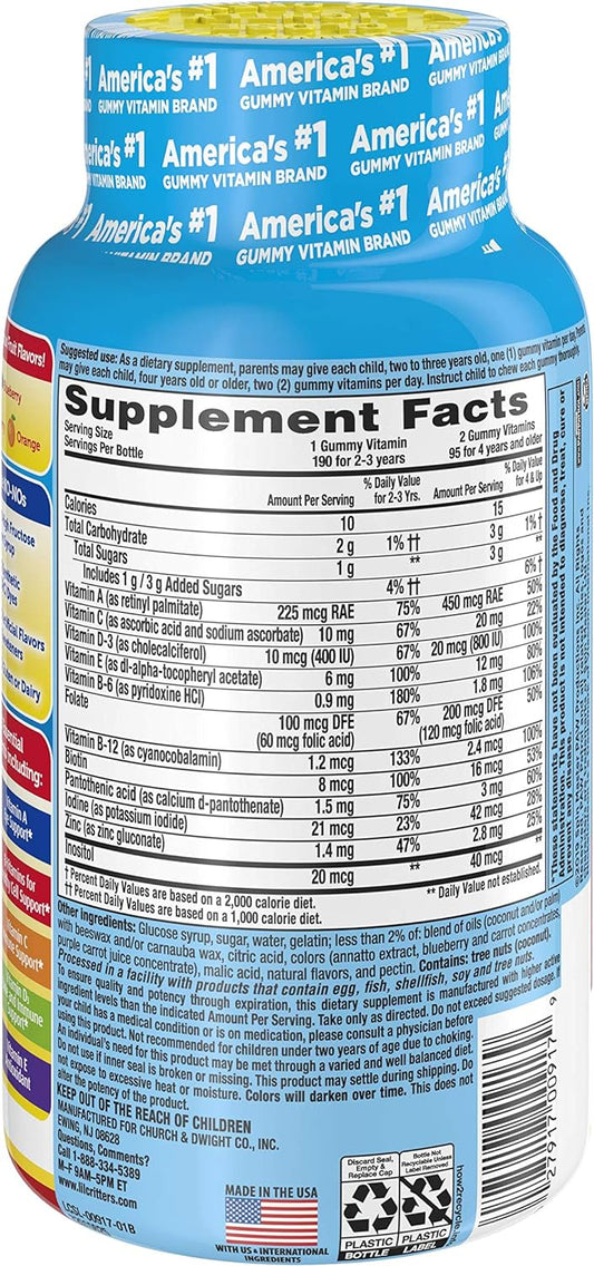 Lil Critters Paw Patrol Gummy Vites Daily Gummy Multivitamin For Kids