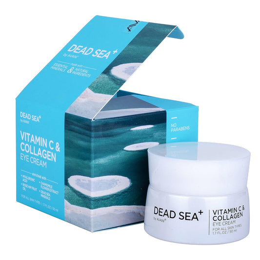 Dead Sea+ by AVANI VITAMIN C & COLLAGEN EYE CREAM | Targets Typical Signs Of Aging, Improves Skin Elasticity, Reduces Fine Lines And Wrinkles | Dead Sea Minerals, Collagen, And Vitamin C - 1.7