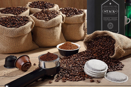 French Roast Ground Coffee - Small Batch, Certified Organic - Handcrafted Micro Roast By Stack Street