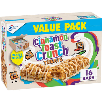 Cinnamon Toast Crunch Breakfast Cereal Treat Bars Snack Bars, 0.85 Oz, 16 Ct