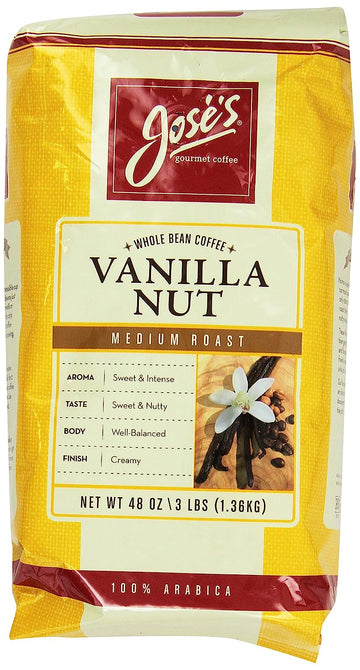 Jose's Whole Bean Coffee Vanilla Nut