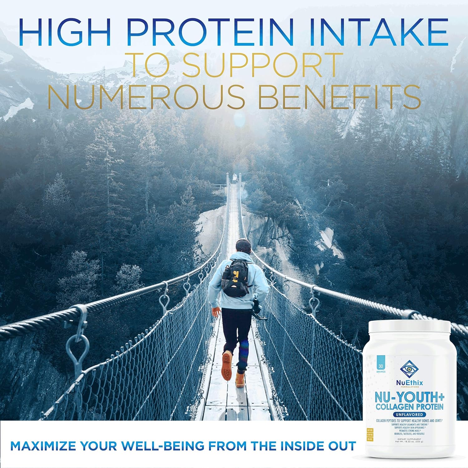 NuEthix Formulations Nu-Youth + Collagen Protein, Collagen P