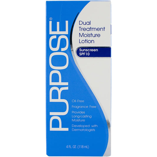 Purpose Dual Treatment Moisture Lotion with SPF 10, 4  Bottle