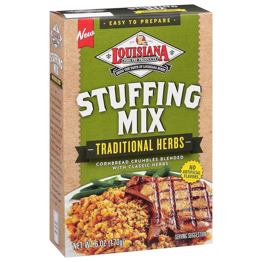 Louisiana Fish Fry - Stuffing Mix - Traditional Herbs - Cornbread Crum8.47 Ounces