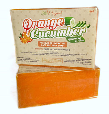 Esupli.com  Skin Magical 2 Bars Orange Cucumber Face and Bod