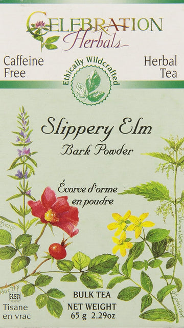 Celebration Herbals Slippery Elm Bark Pwd Wc 65 Gm, 2.29 Ounce