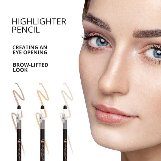 Eyebrow Highlight Pencil | Conceals blemishes and dark circles | Brightens the Brow Area | Waterproof | Free of chemicals and aggressive colorants | Mela Beauty Studio Professional Makeup (Fair)