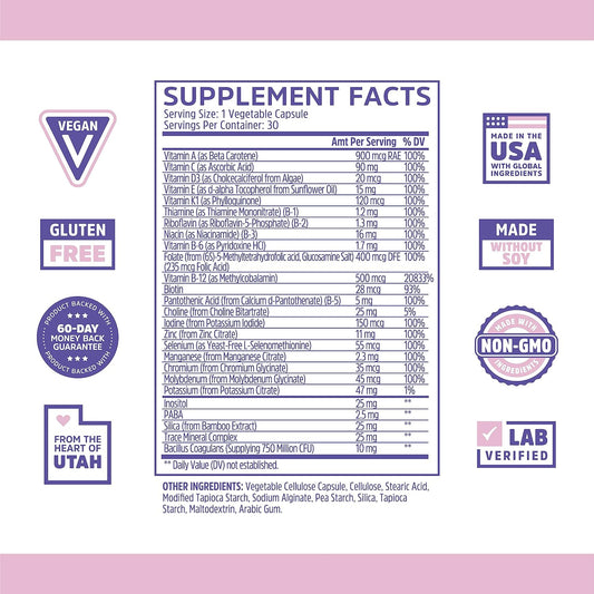 Zhou Nutrition Daily Boost Multivitamin With Probiotic, Zinc, Vitamin