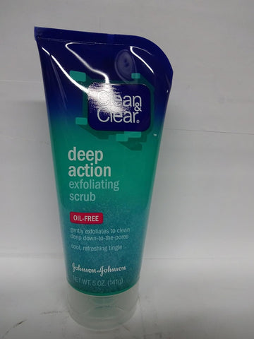 Clean & Clear Scrub Deep Action Exfoliating 5  Oil-Free (148) (6 Pack)