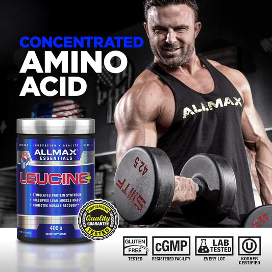 ALLMAX LEUCINE - 400 g - Stimulates Protein Synthesis, Preserves Lean