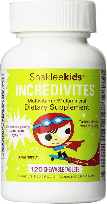 Shakleekids Incredivites Multivitamin 120 ct