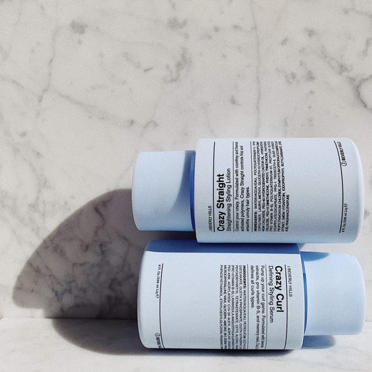 J Beverly Hills Blue Crazy Curl Defining Styling Serum with Vitamin B5 for Defined Curls, 8