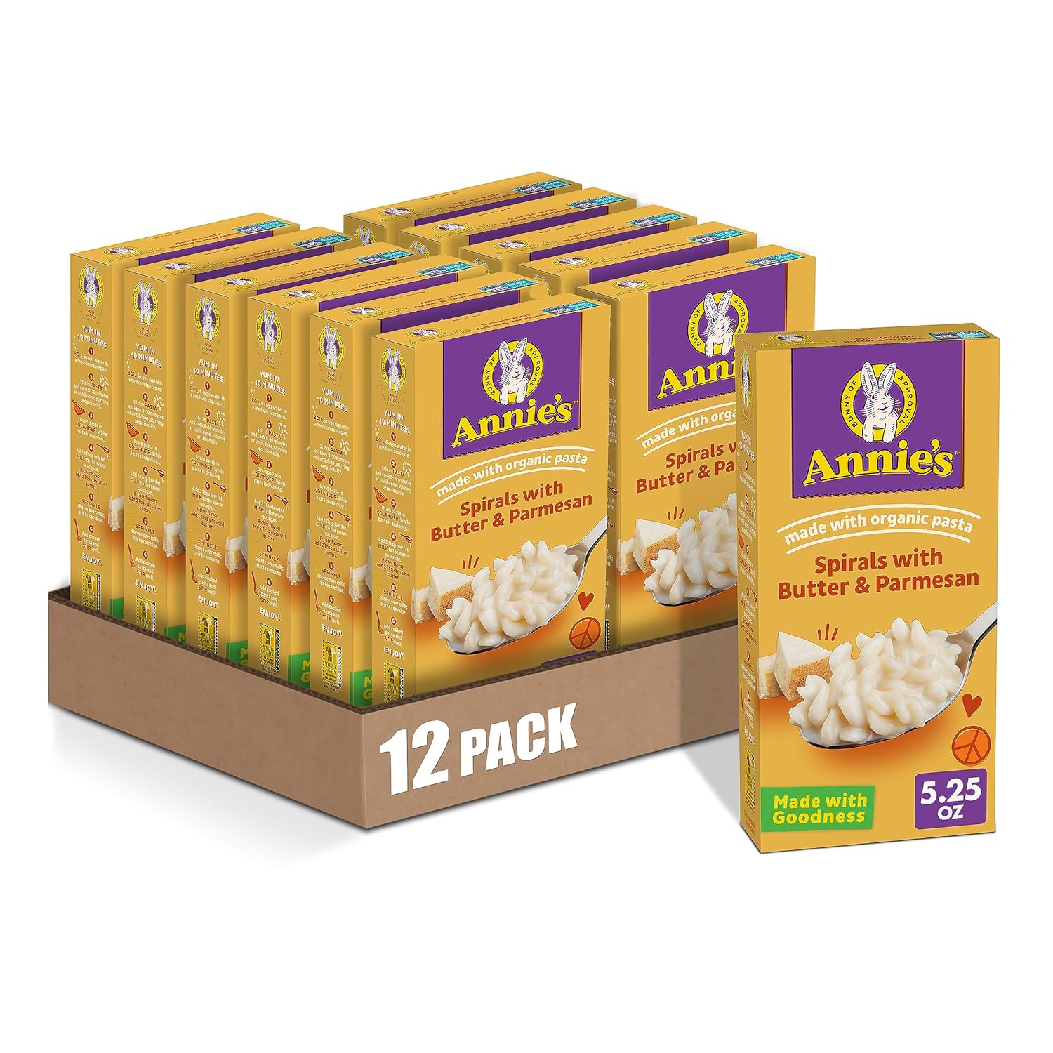 Annie’s Butter and Parmesan Spirals Macaroni & Cheese Dinner with Orga5.25 Ounces