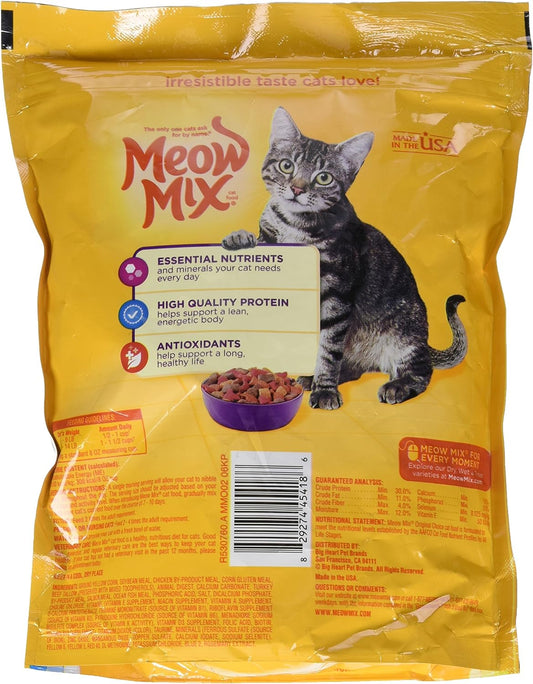 Meow Mix Original Dry Cat Food, 18-Ounce
