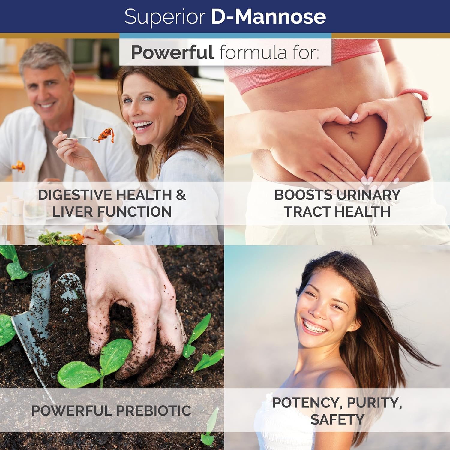 Superior Labs – Best D-Mannose NonGMO Dietary Supplement – 500mg, 120 