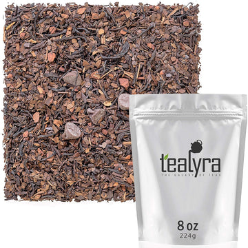 Tealyra - Mate Java Expresso - Roasted Mate - Black Loose Leaf Tea - Chocolate - Cinnamon - Energizing Healthy Blend