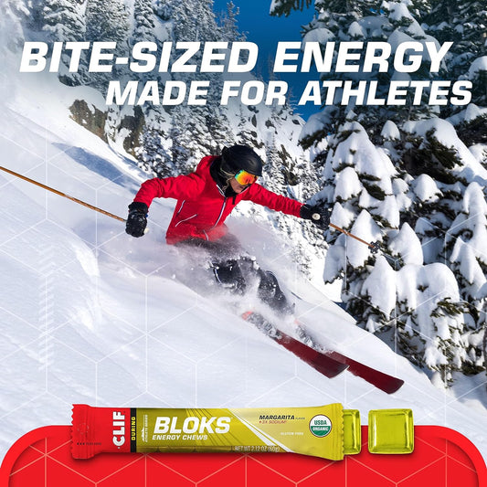 CLIF BLOKS - Margarita Flavor with 3X Sodium - Energy Chews - Non-GMO