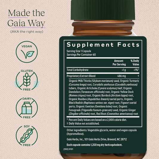 Gaia Herbs Liver Cleanse - Liver Health Support Herbal Supplement With