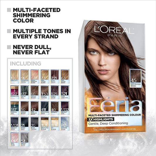 L'Oreal Paris Feria Multi-Faceted Shimmering Permanent Hair Color, 11.11 Icy Blonde (Ultra Cool Blonde), Pack of 1, Hair Dye