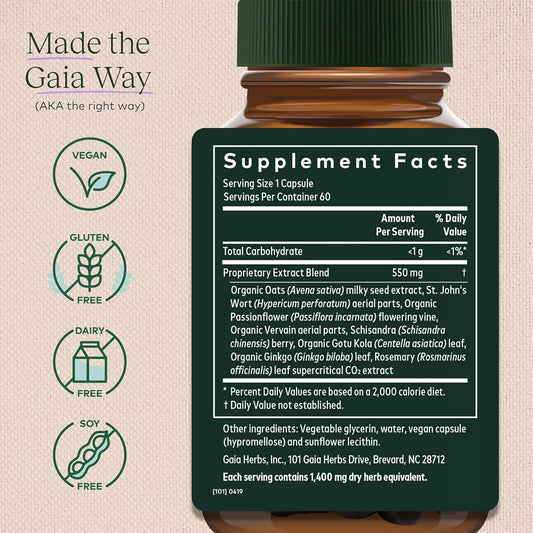 Gaia Herbs Emotional Balance - Stress Support Supplement To Help The B