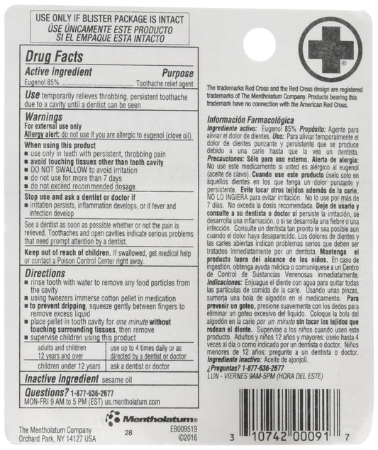 Red Cross Toothache Complete Medication Kit 0.12  Pack of, 2 Count