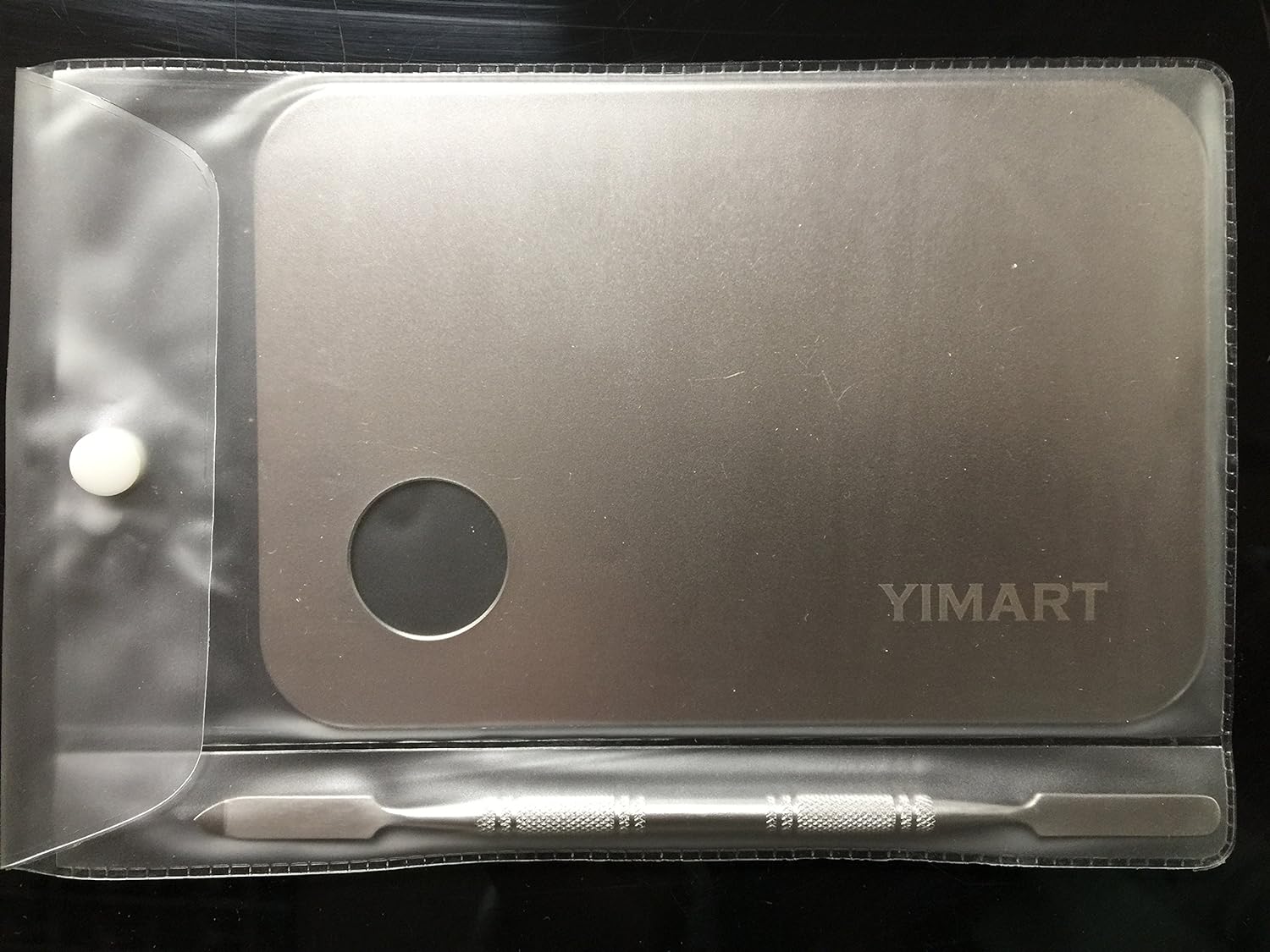 Yimart Stainless Steel Cosmetic Makeup Mixing Pallete with S