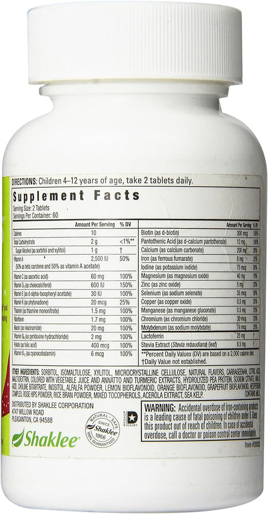 Shakleekids Incredivites Multivitamin 120 Ct