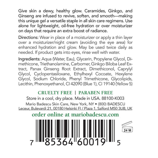 Mario Badescu Herbal Hydrating Serum for All Skin Types |Oil Free Serum that Leaves Skin Supple |Formulated with Ceramides & Gingko Extract| 1