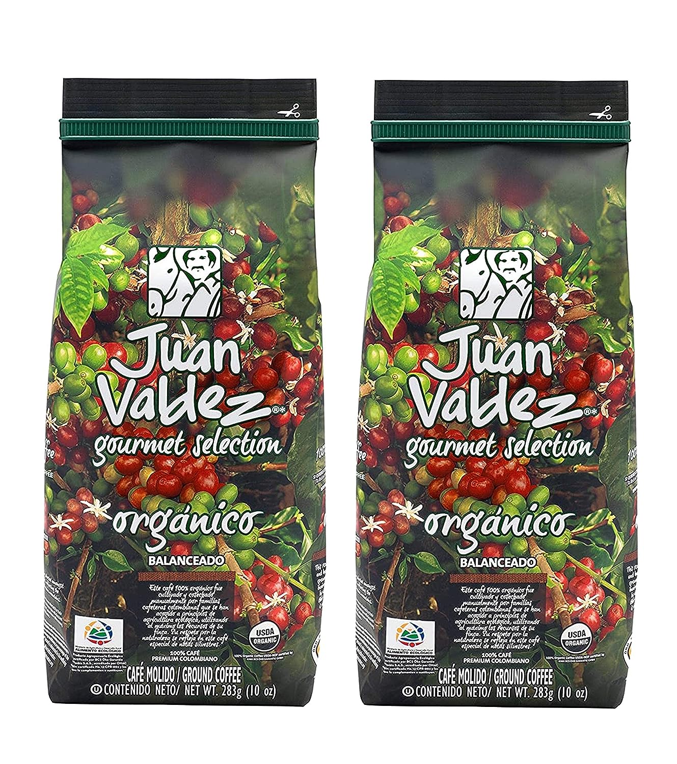 Juan Valdez Coffee Organic Cafe, Ground - Colombian Coffee (2 Pack)