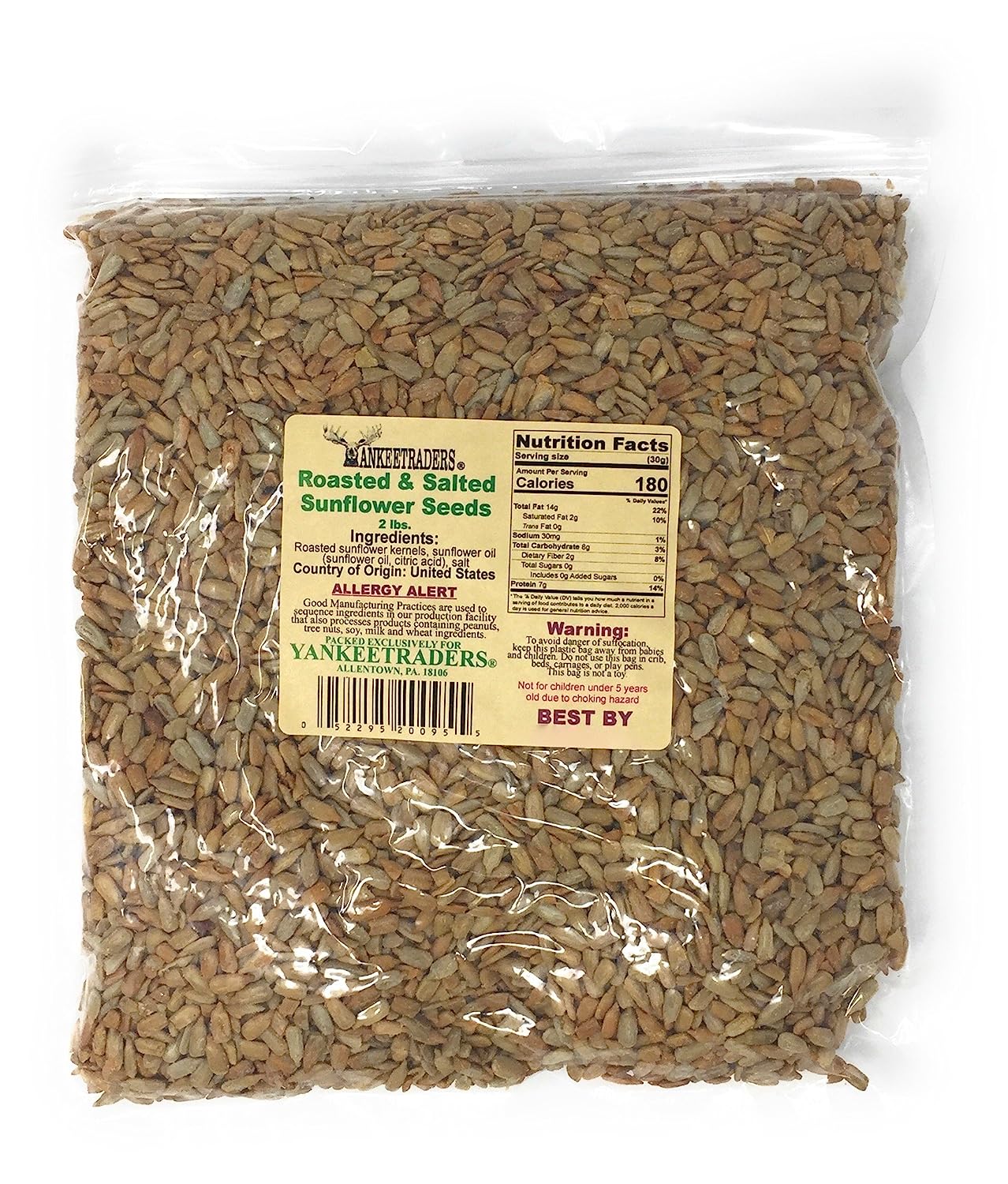 Yankee Traders Brand Sunflower Seeds, Salted and Roasted