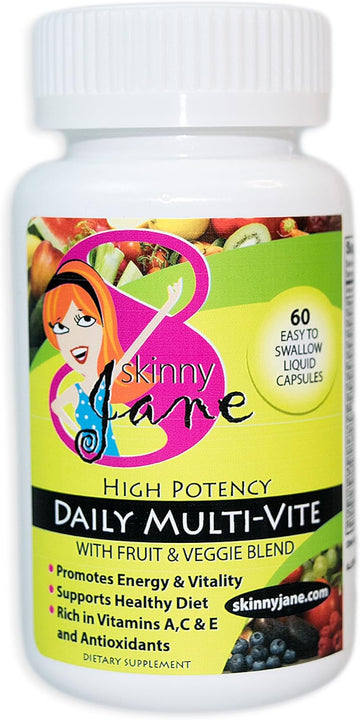 Skinny Jane | Best Weight Loss Daily Multi Vitamin Formula | Supports Dieting And Extra Energy | Well Being Formula | Un