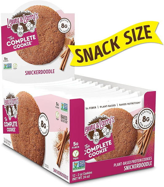 Lenny & Larry's The Complete Cookie, Snickerdoodle, Soft Baked, 8g Pla1.5 Pounds