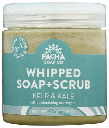 PACHA SOAP Kelp and Kale Whipped Soap Scrub, 8