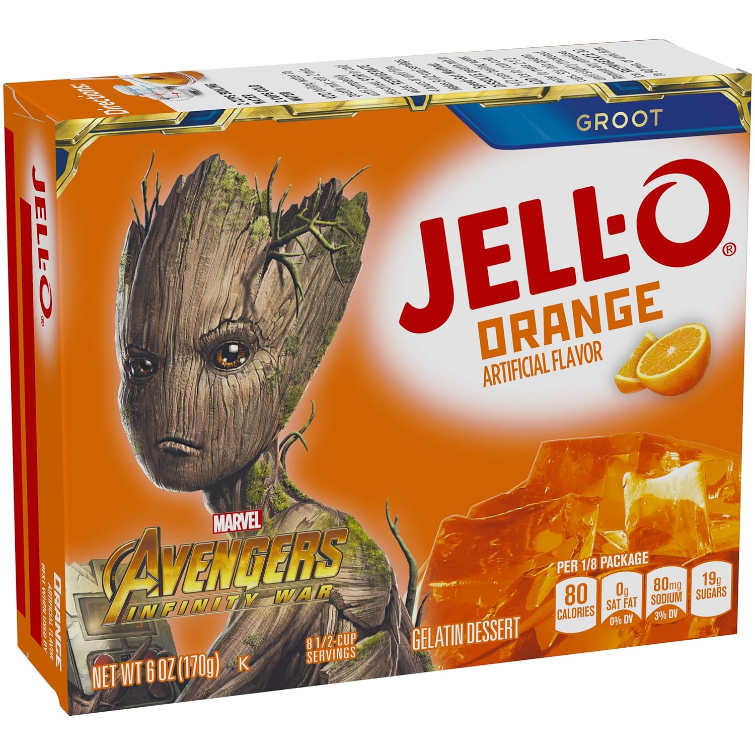 Jello Orange Gelatin 6oz Box : Grocery & Gourmet Food