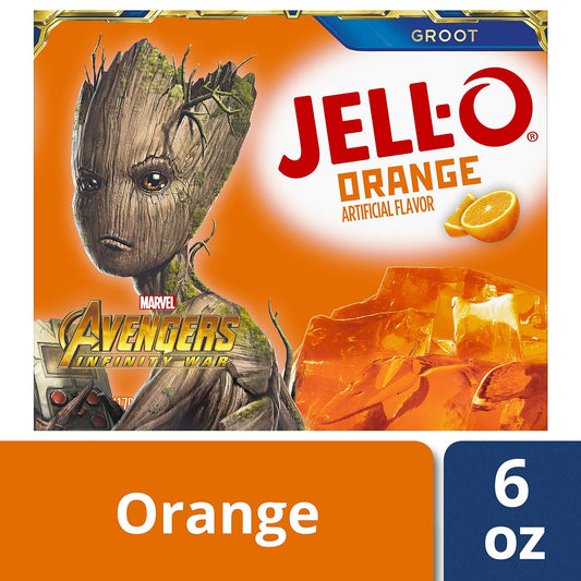 Jello Orange Gelatin 6oz Box