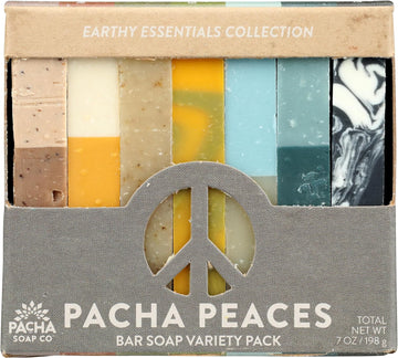 PACHA SOAP Peaces Earthy Essentials Collection Bar Soap, 7