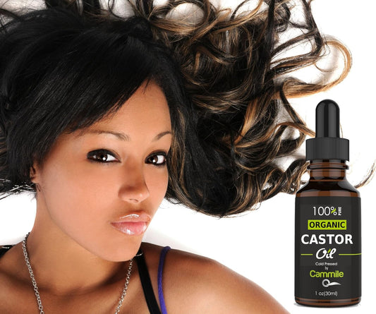 Organic Castor Oil - For Hair, Eyelashes, and Eyebrows Growth 1 oz 30ml