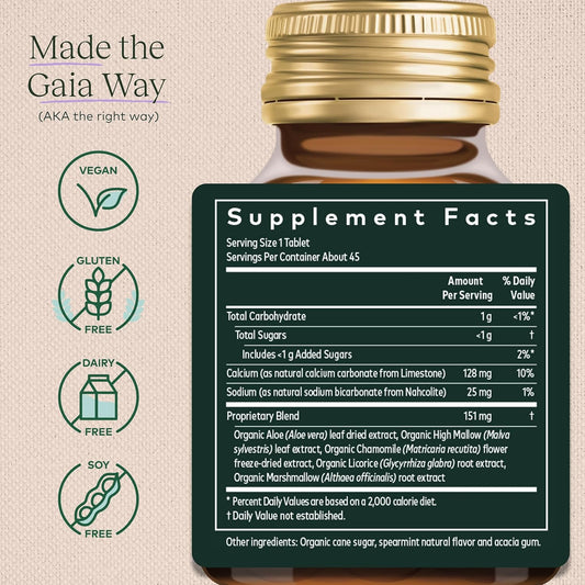 Gaia Herbs Reflux Relief - With Marshmallow Root, Chamomile, Aloe, Lic