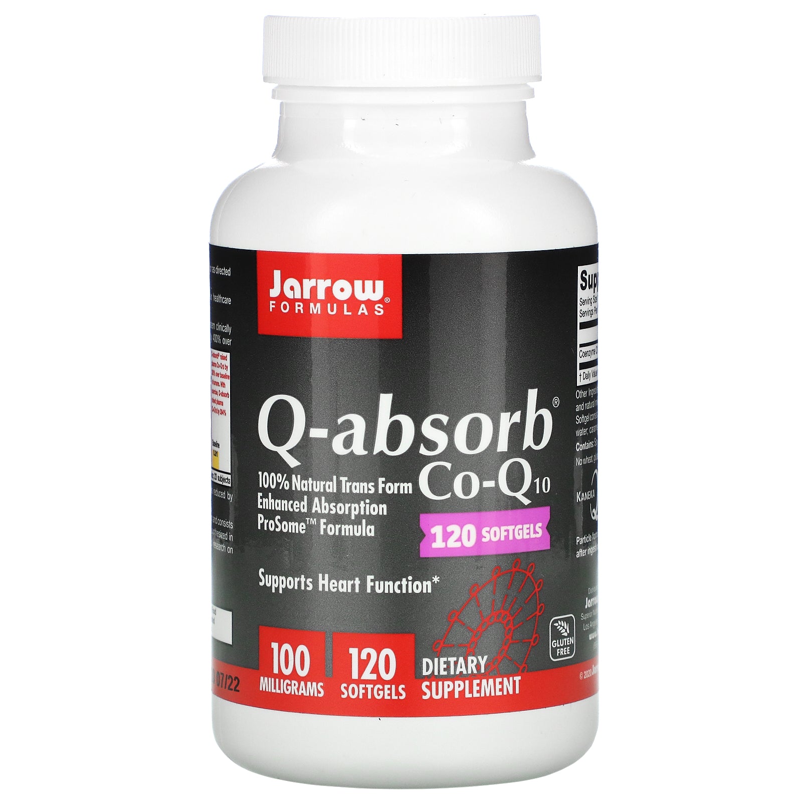 Jarrow Formulas, Q-Absorb Co-Q10, 100 Mg Softgels