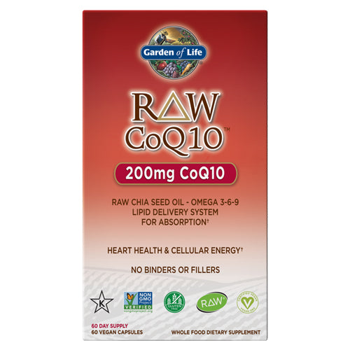 RAW CoQ10 60 vcaps By Garden of Life