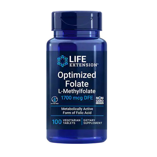 Optimized Folate 100 Tabs By Life Extension